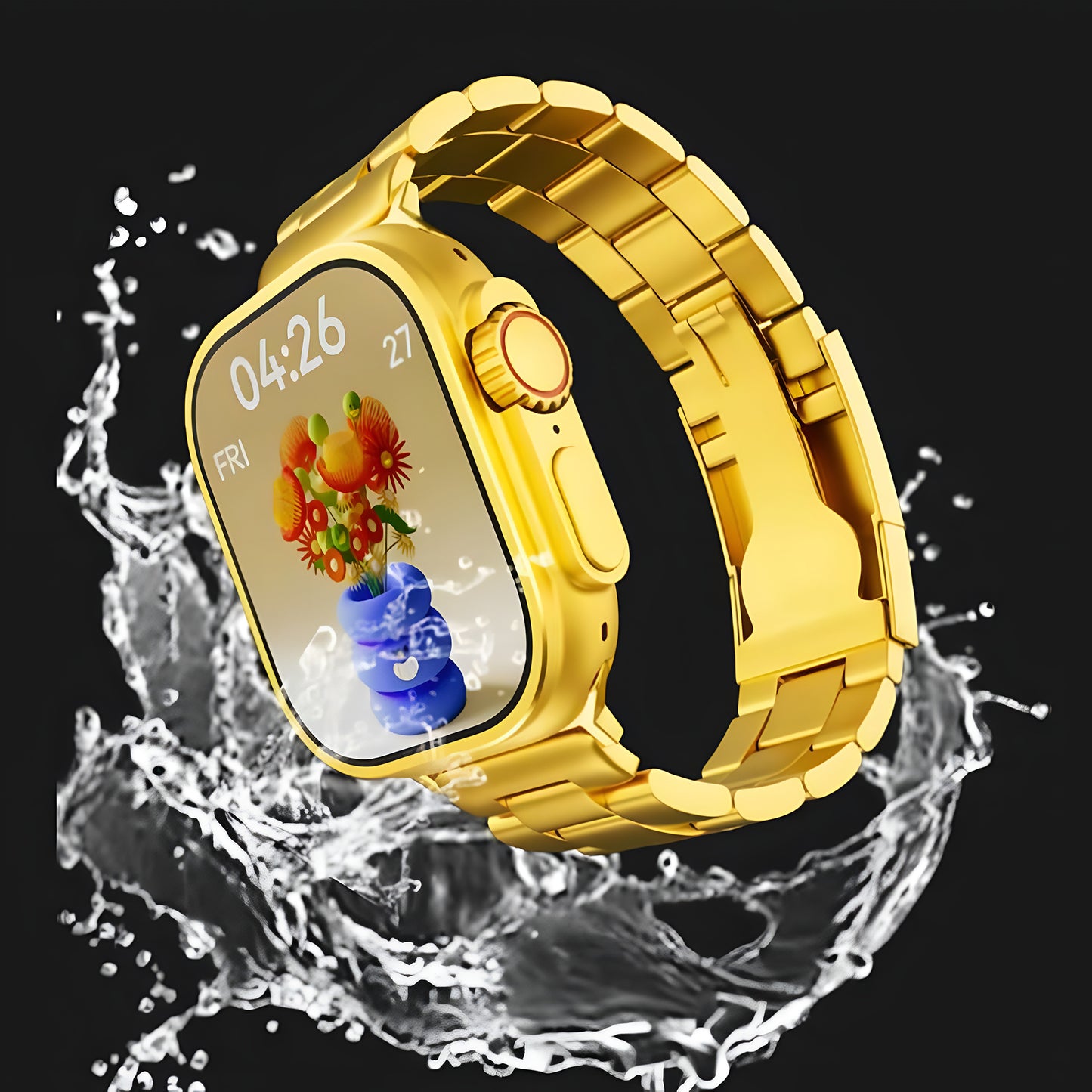 Gold Ultra Smart Watch – Metal Strap Edition