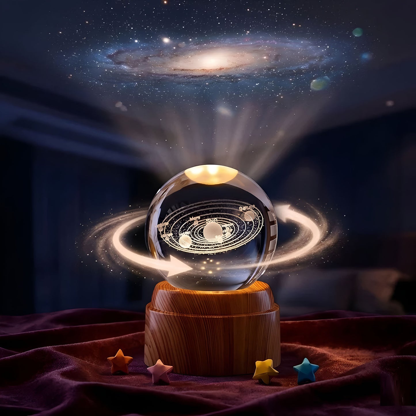 Crystal Ball Night Light – LED Decorative Lamp