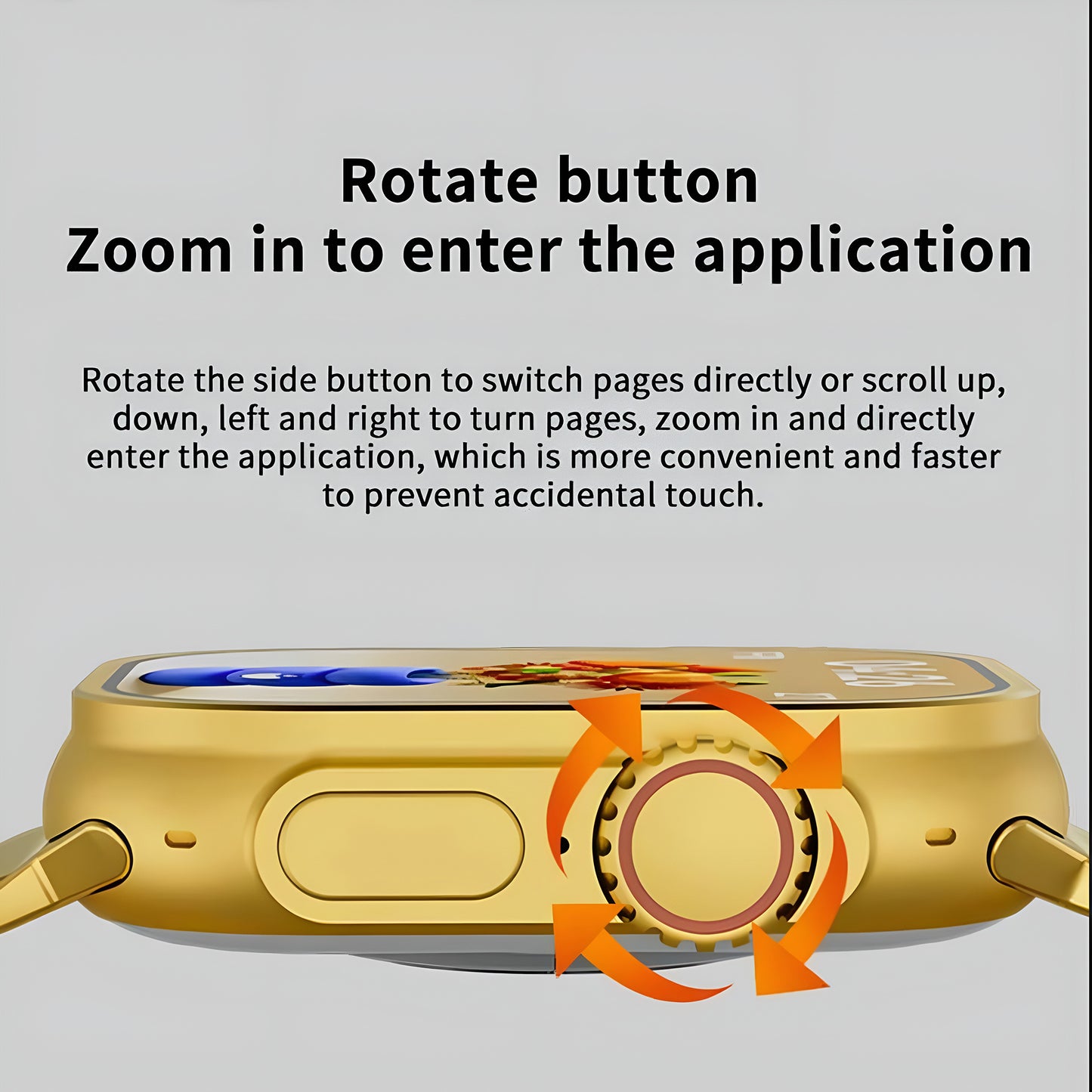 Gold Ultra Smart Watch – Metal Strap Edition
