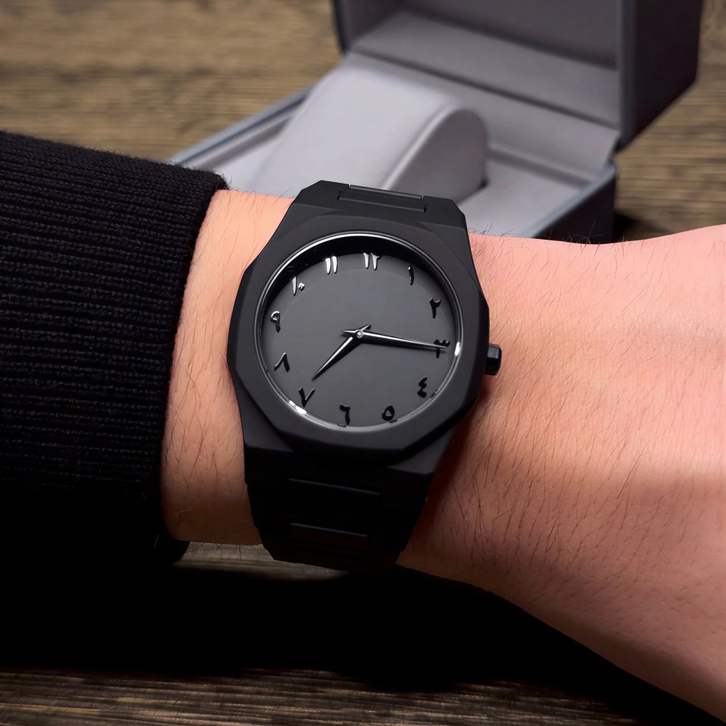 Stainless Steel Arabic Watch