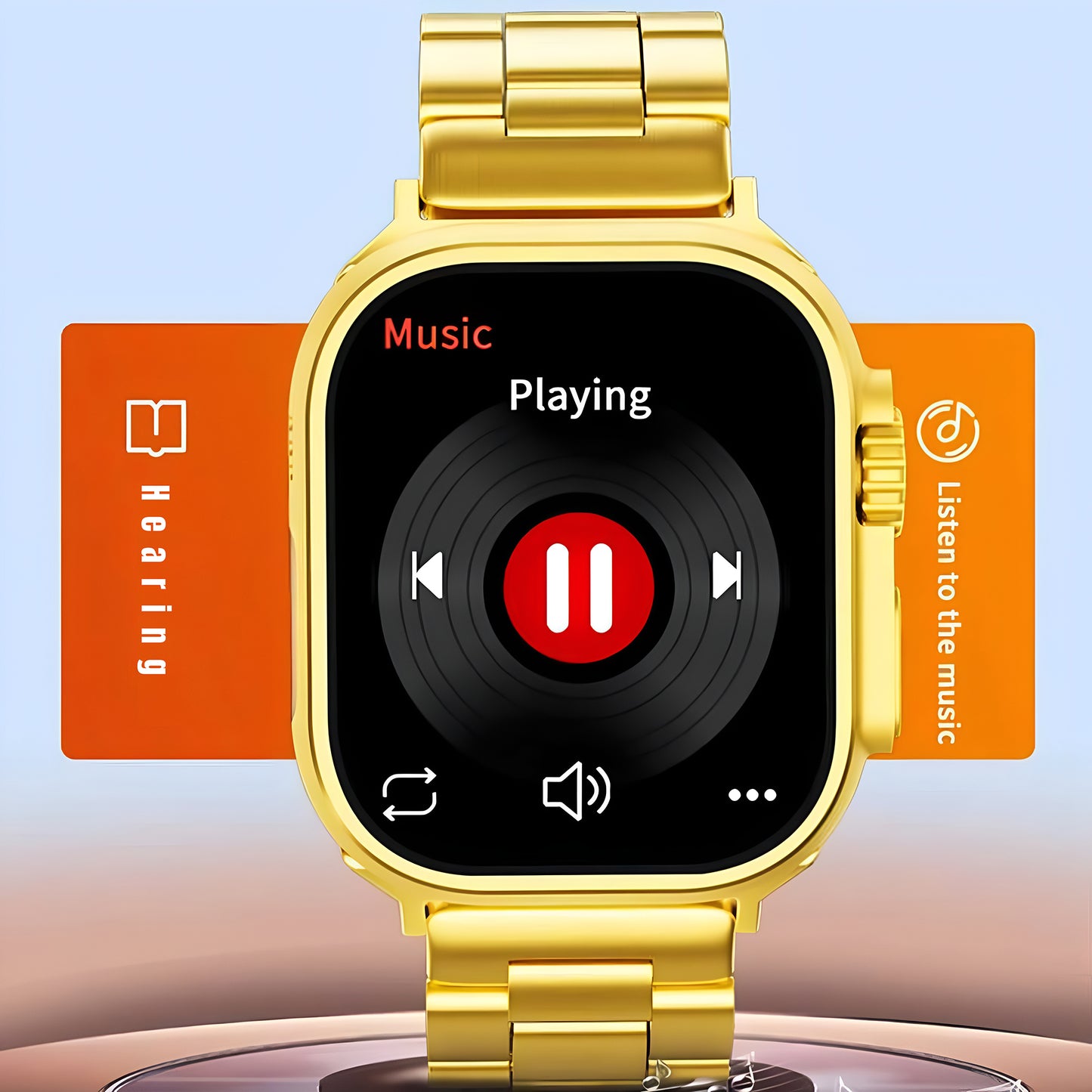 Gold Ultra Smart Watch – Metal Strap Edition
