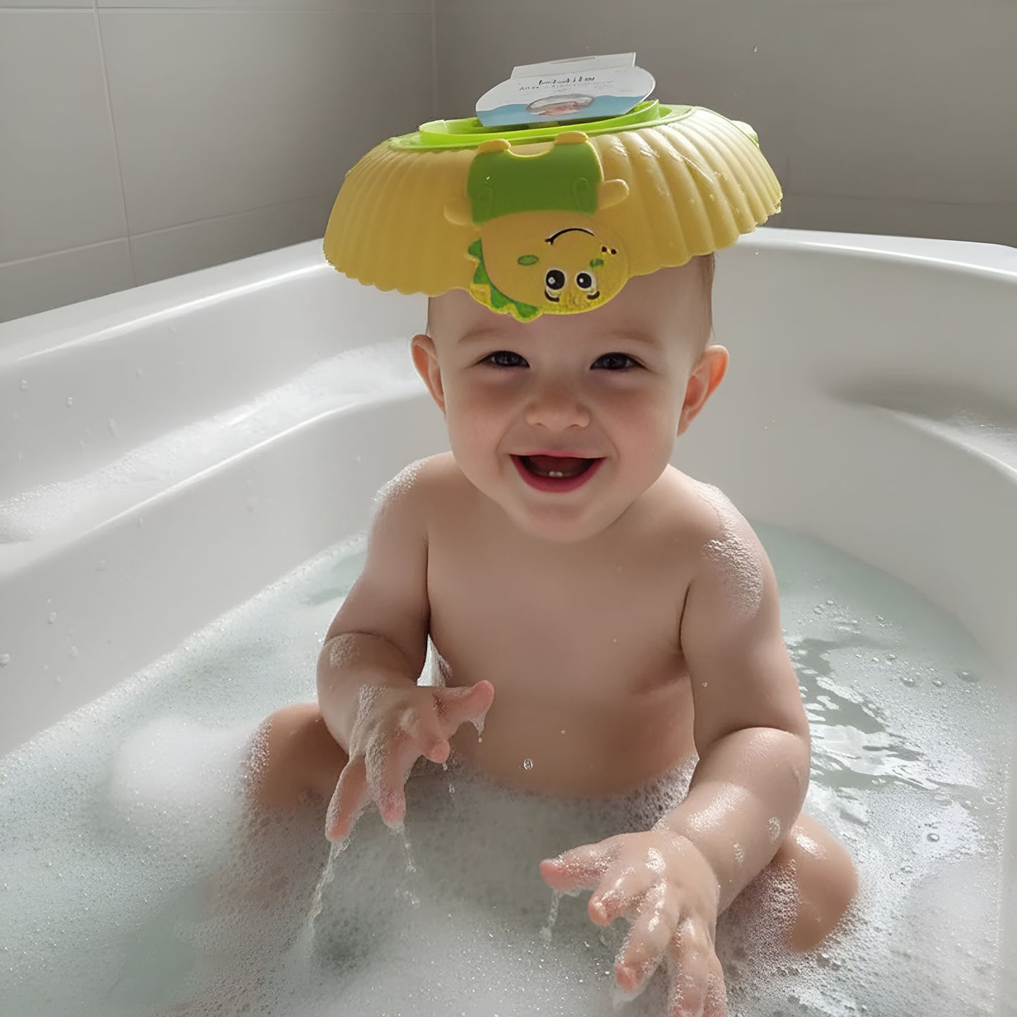 Kidilo Baby Shower Cap - Adjustable, Soft & Safe for Bath Time