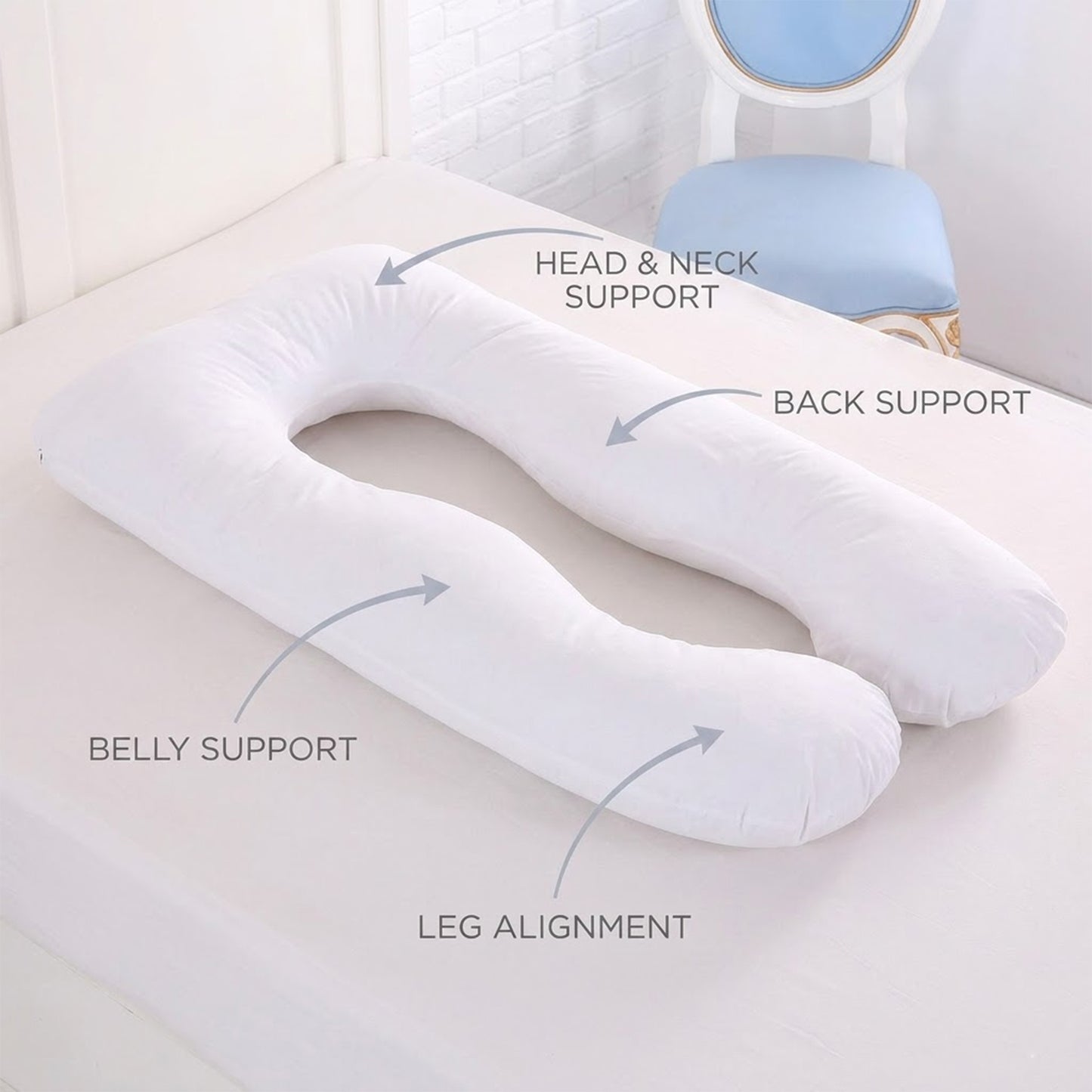 U-Shaped Full Body Pillow