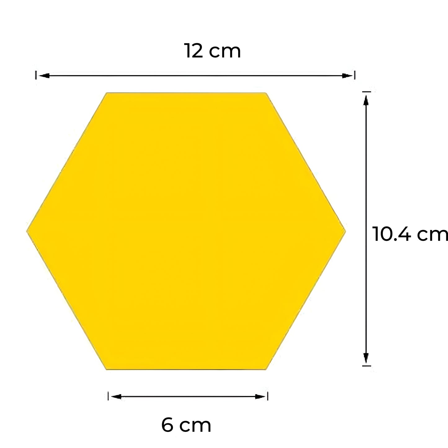 Hexagon Style Acrylic Mirror - Modern Home Decoration [13 pieces]