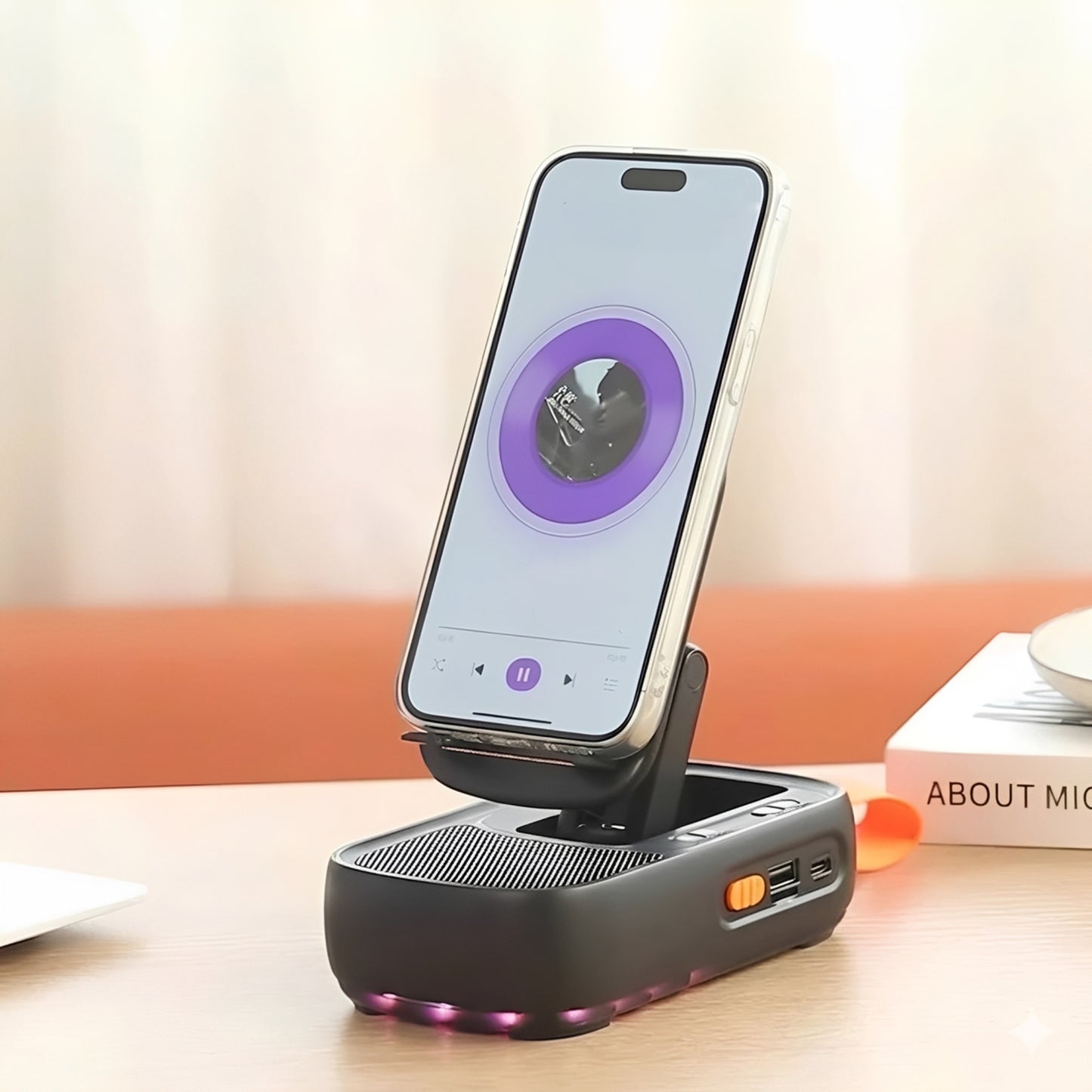 Mobile Holder With Speaker (F15)