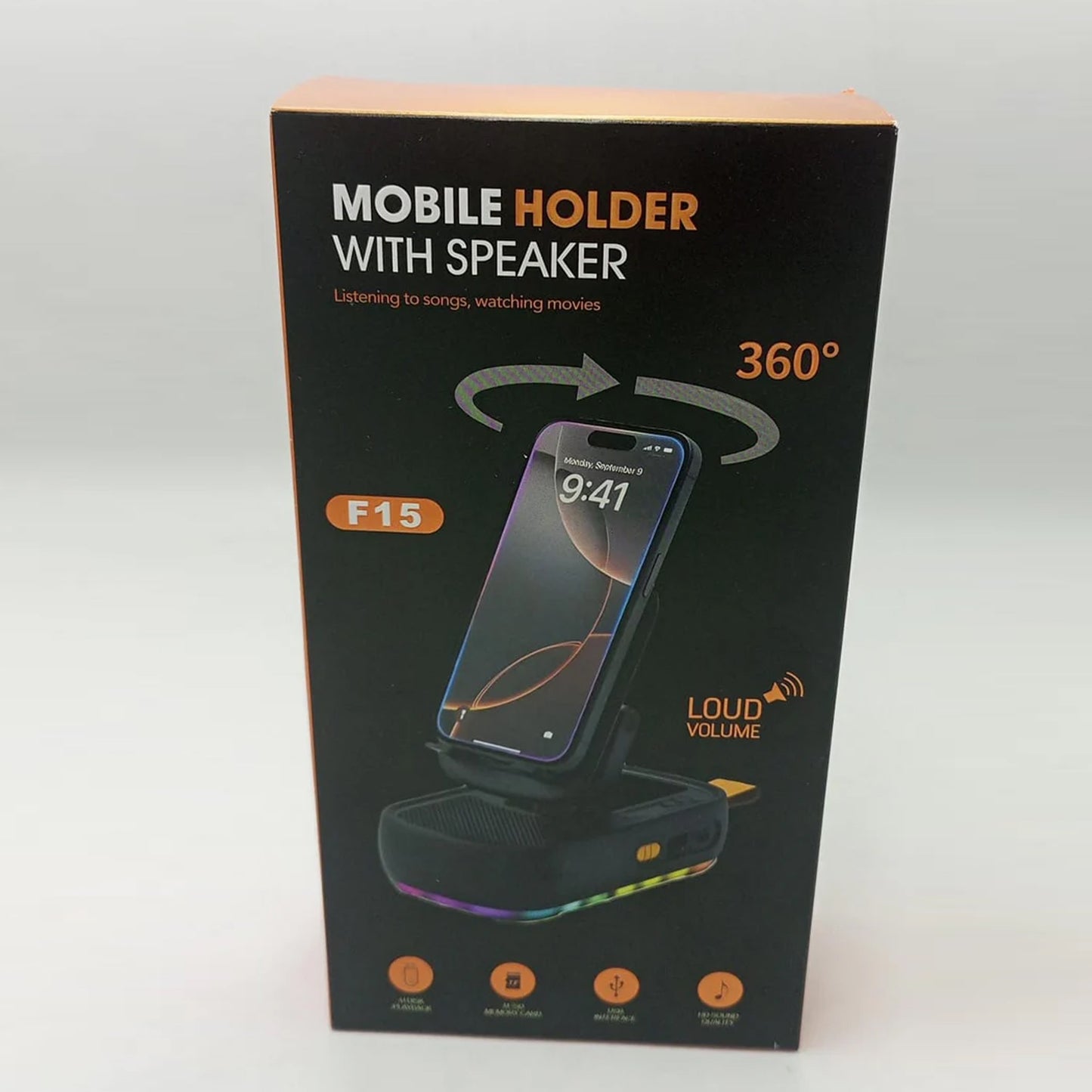 Mobile Holder With Speaker (F15)