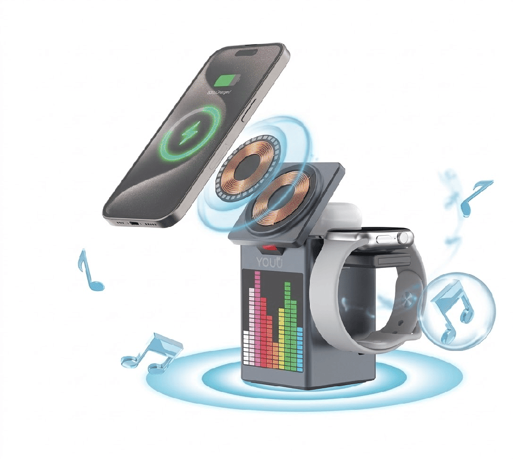 Bluetooth Speaker with Wireless Charger ©