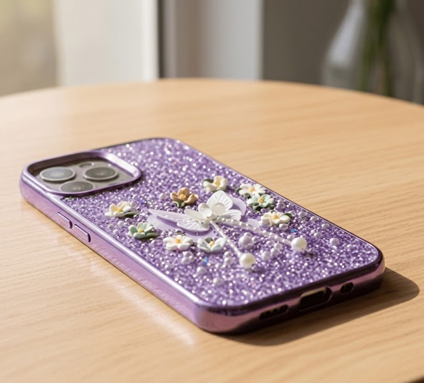 Luxury 3D Glitter Butterfly Phone iPhone Case
