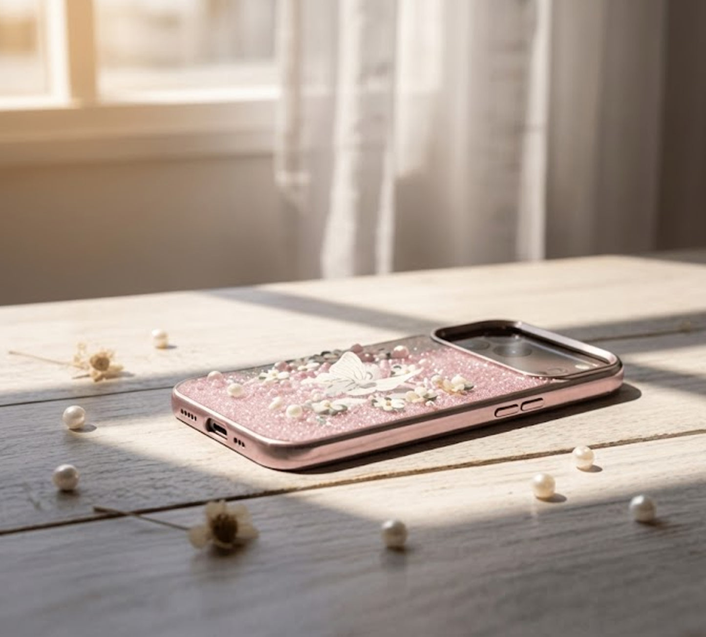 Luxury 3D Glitter Butterfly Phone iPhone Case