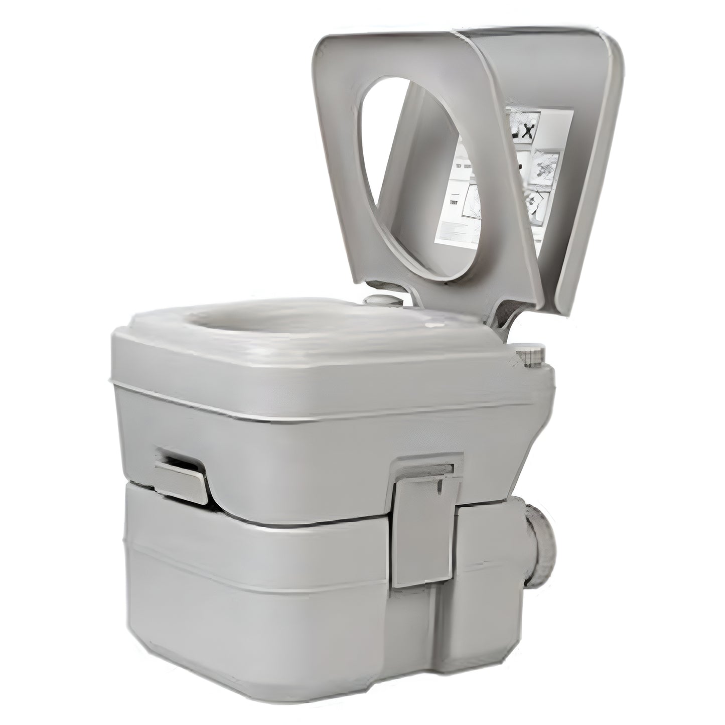 Portable Camping Toilet – Dual Tank with Manual Flush | 16x16x14 inch
