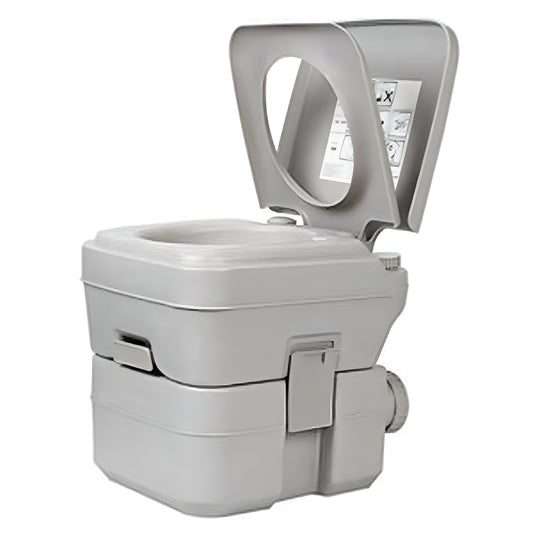 Portable Camping Toilet – Dual Tank with Manual Flush | 16x16x14 inch
