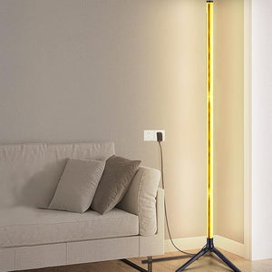 Space-Saving RGB LED Floor Lamp